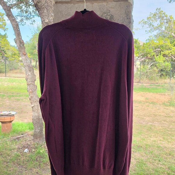 Eddie Bauer Men's XL Cotton Merino Wool Half Zip Pullover Sweater NWT - Picture 4 of 9